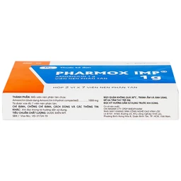 Thuốc Pharmox IMP 1g Imexpharm điều trị nhiễm khuẩn (2 vỉ x 7 viên)