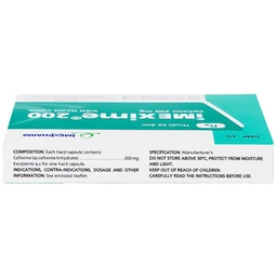 Thuốc Imexime 200 Imexpharm điều trị nhiễm khuẩn đường tiết niệu, viêm thận - bể thận (2 vỉ x 10 viên)
