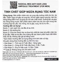Tinh chất Radical Med Anti-Hair Loss ngừa rụng tóc cho nam (3 ống)