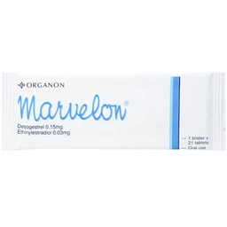 Thuốc tránh thai Marvelon Organon (3 vỉ x 21 viên)