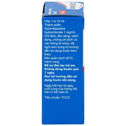 Thuốc nhỏ mũi Otrivin 0.1% GSK điều trị nghẹt mũi, sung huyết mũi họng (10ml)