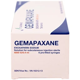 Thuốc tiêm Gemapaxane 4000/0.4ml Italfarmaco dự phòng huyết khối tĩnh mạch (6 bơm tiêm)