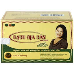 Viên hỗ trợ giải nhiệt Bạch Địa Căn Hose Hoa Sen (10 vỉ x 10 viên)