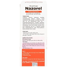 Dầu gội sạch gàu, giảm ngứa Nazorel shampoo 100ml
