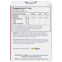 Dung dịch uống hỗ trợ bổ não Bioamicus Omega-3 (30ml)