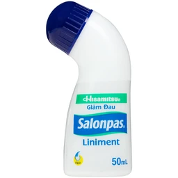Dầu Salonpas Liniment giảm đau, kháng viêm các cơn đau vai, đau cơ (50ml)