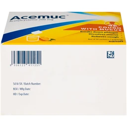 Thuốc cốm Acemuc Kids 200mg Sanofi long đàm, tiêu nhầy, giảm ho (30 gói x 1g)
