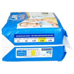 Tã dán người lớn Caryn siêu thấm size L20, vòng hông 68 x 122cm (20 miếng)