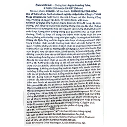 Dây cho ăn Argyle Feeding 6FR FD6050 qua đường thông mũi, dạ dày