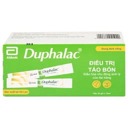 Thuốc Duphalac Abbott điều trị táo bón, điều hòa nhu động sinh lý của đại tràng (20 gói x 15ml)