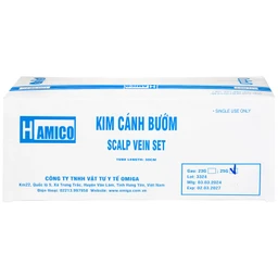 Kim bướm 25G Omiga (100 cái) giúp cho kim không bị dịch chuyển