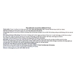 Siro bổ não Omega Vit Plus+ Botafarma (100ml)