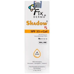 Gel chống nắng Fixderma Shadow SPF 55+ bảo vệ da khỏi tia UV, dưỡng ẩm (75g)