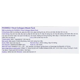 Mặt nạ dưỡng ẩm Pax Moly Real Collagen Mask Pack cải thiện độ đàn hồi da