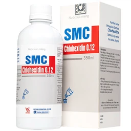 Nước súc miệng SMC chlohexidin 0.12 Việt Sinh Pharma phòng ngừa và điều trị viêm nướu, viêm nha chu