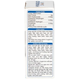 Nhỏ mũi Hyagold Drops Medvie 10ml giúp giữ ẩm và làm sạch mũi hàng ngày