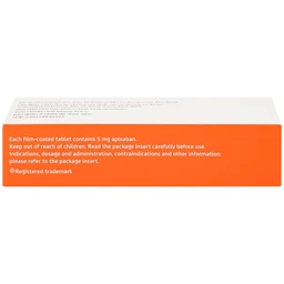 Thuốc Eliquis 5mg Pfizer giúp phòng ngừa biến cố thuyên tắc huyết khối tĩnh mạch (2 vỉ x 10 viên)