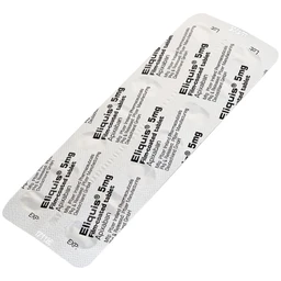 Thuốc Eliquis 5mg Pfizer giúp phòng ngừa biến cố thuyên tắc huyết khối tĩnh mạch (2 vỉ x 10 viên)