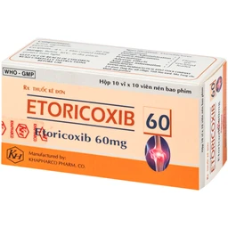 Thuốc Etoricoxib Khapharco 60mg điều trị viêm khớp (10 vỉ 10 viên)