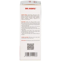 Nước súc miệng Dr.Xidinz chai 250ml hỗ trợ giảm viêm họng, viêm lợi