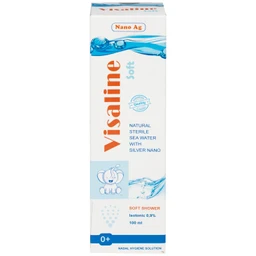Xịt mũi nano bạc Visaline Soft Song Thành 100ml giúp làm sạch, làm ẩm và phục hồi niêm mạc mũi