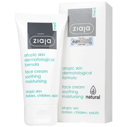 Kem dưỡng ẩm Ziaja Med Atopic Skin Dermatological Formula Face Cream Soothing Moisturising 5% Urê làm dịu da khô, kích ứng (50ml)