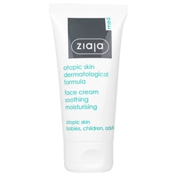 Kem dưỡng ẩm Ziaja Med Atopic Skin Dermatological Formula Face Cream Soothing Moisturising 5% Urê làm dịu da khô, kích ứng (50ml)