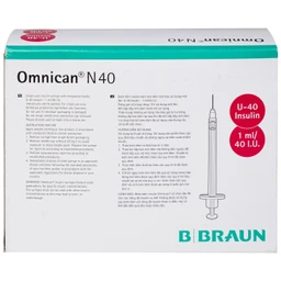 Bơm tiêm tiểu đường Omnican N40 B.Braun (100 cái)
