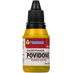 Povidone 10% Agimex 20ML sát trùng vết thương hay phẫu thuật, vết loét sâu