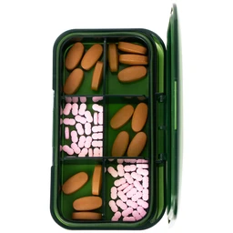 Hộp phân liều thuốc 6 ngăn A31 Duy Thành (màu xanh)