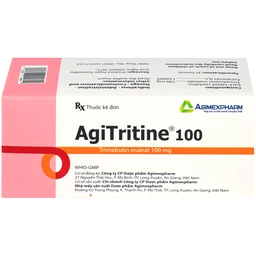 Thuốc Agitritine 100mg Agimexpharm điều trị triệu chứng rối loạn ống tiêu hóa, đường mật, ruột kích thích (6 vỉ x 10 viên)