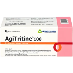 Thuốc Agitritine 100mg Agimexpharm điều trị triệu chứng rối loạn ống tiêu hóa, đường mật, ruột kích thích (6 vỉ x 10 viên)