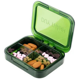 Hộp phân liều thuốc 4 ngăn A31 Duy Thành (màu xanh)