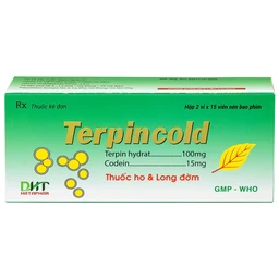 Thuốc Terpincold Hataphar giúp giảm triệu chứng ho, long đờm (2 vỉ x 15 viên)