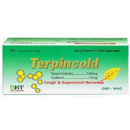Thuốc Terpincold Hataphar giúp giảm triệu chứng ho, long đờm (2 vỉ x 15 viên)