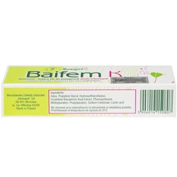 Kem bôi dịu da Baifem K 15g giảm ngứa, kích ứng, mẩn đỏ