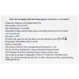 Kit test cúm A/B Genesign (25 kít)