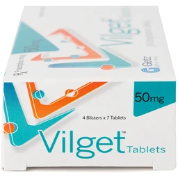 Thuốc Vilget Tablets 50mg Getz điều trị bệnh đái tháo đường típ 2 (4 vỉ x 7 viên)