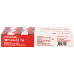 Thuốc Vansartan 80mg Stella điều trị tăng huyết áp, suy tim (3 vỉ x 10 viên)