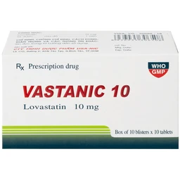 Thuốc Vastanic 10 Usa - Nic Pharma điều trị rối loạn lipid, làm giảm cholesterol (10 vỉ x 10 viên)