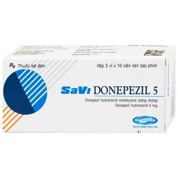 Thuốc Savi Donepezil 5 Savi điều trị triệu chứng suy giảm trí nhớ (3 vỉ x 10 viên) 1