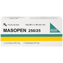 Thuốc Masopen 250/25 Hasan điều trị triệu chứng bệnh parkinson (3 vỉ x 10 viên)