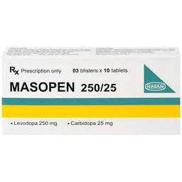 Thuốc Masopen 250/25 Hasan điều trị triệu chứng bệnh parkinson (3 vỉ x 10 viên)