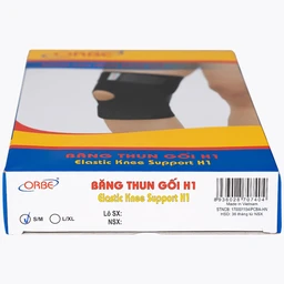 Băng thun gối Orbe h1 màu đen size s/m hỗ trợ vận động khi chơi thể thao