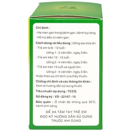 Thuốc Atiliver Diệp Hạ Châu Khang Minh hỗ trợ điều trị viêm gan, tăng men gan (10 vỉ x 10 viên)