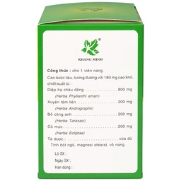 Thuốc Atiliver Diệp Hạ Châu Khang Minh hỗ trợ điều trị viêm gan, tăng men gan (10 vỉ x 10 viên)