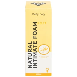 Dung dịch vệ sinh phụ nữ dạng bọt Daily Lady Soft giúp làm sạch, dưỡng ẩm, mềm mịn (100ml)