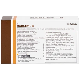 Thuốc Rablet-B Inventia điều trị loét do hội chứng trào ngược dạ dày, thực quản (3 vỉ x 10 viên)