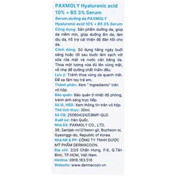 Tinh chất dưỡng ẩm Pax Moly Moisture Serum (Blue) giúp da mềm mịn, cải thiện độ đàn hồi (30ml)
