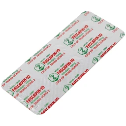 Thuốc Fascapin-10 Nifedipin Trung Ương 2 dự phòng đau thắt ngực, cao huyết áp (10 vỉ x 10 viên)